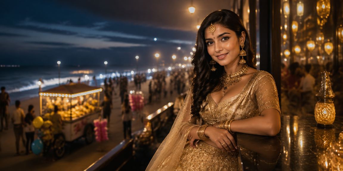 Player enjoying live casino games on mobile at Chennai seaside